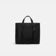 Coach- Hudson Double Handle Tote (Gunmetal Black) Fashion