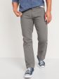 Old Navy- Wow Straight Five-Pocket Pants for Men (Gray Stone) Fashion