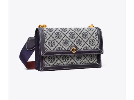 Tory Burch- Mini T Monogram Shoulder Bag (Tory Navy) Online