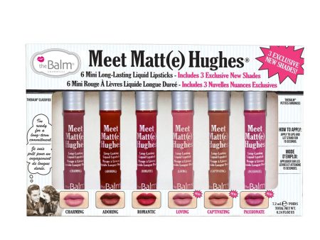 The Balm- Meet Matte Hughes® Vol 3 ® Set of 6 Mini Long-Lasting Liquid Lipsticks Online Sale