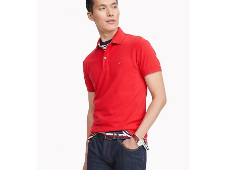 Tommy Hilfiger- SLIM FIT ESSENTIAL SOLID STRETCH POLO Fashion