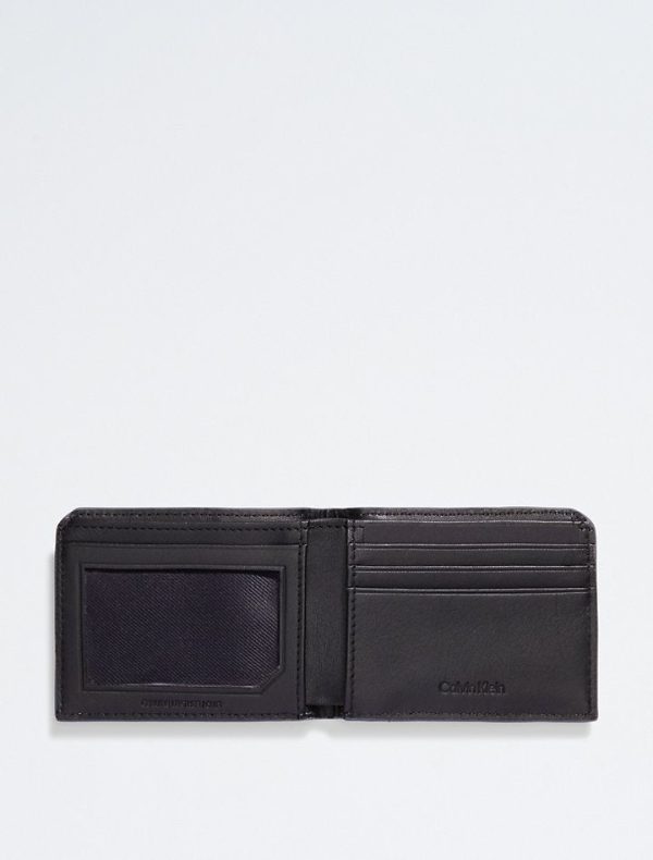 Calvin Klein- Saffiano Leather Slim Bifold Wallet - Crayon Blue Sale