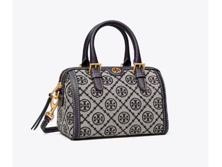 Tory Burch- Mini T Monogram Barrel Bag (Tory Navy) Hot on Sale