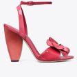 Tory Burch- Flower Heeled Sandal - Light Berry Supply