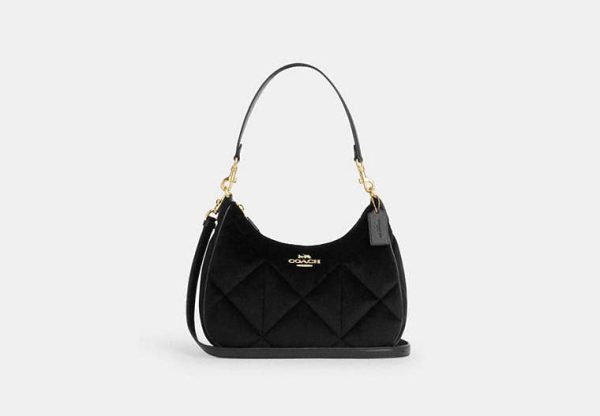 Coach- Teri Hobo With Quilting - Gold Black Online now