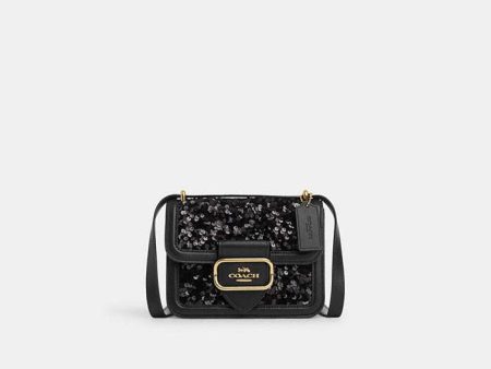 Coach- Morgan Square Crossbody - Gold Black on Sale