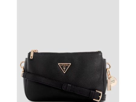 Guess- Kersti Status Crossbody (Black Floral Print) For Cheap