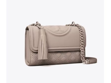 Tory Burch- Small Fleming Matte Convertible Shoulder Bag (Gray Heron) Online now