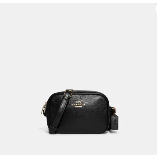 Coach- Mini Jamie Camera Bag - Gold Black For Sale