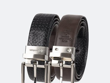 Calvin Klein- Micro Monogram Reversible Belt Online Sale