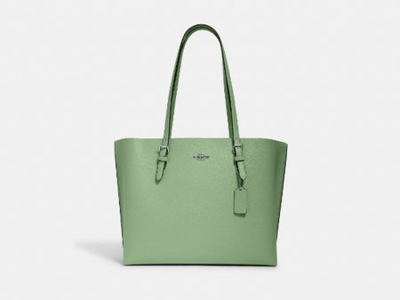 Coach- Mollie Tote (Silver Pale Pistachio) For Sale