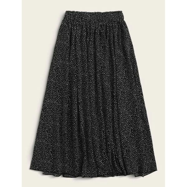 Romwe- Dalmatian Print Flared Skirt Sale