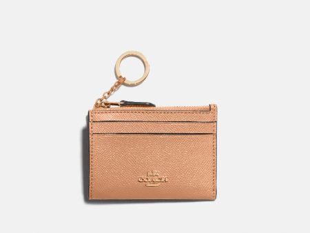 Coach- Mini Skinny Id Case (Gold Taupe) Supply