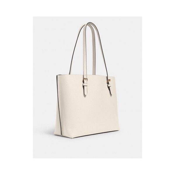 Coach- Chalk Light Saddle Mollie Tote Bag Online Hot Sale