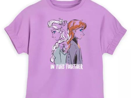 Disney Store- Anna and Elsa Fashion T-Shirt for Girls â€“ Frozen Sale