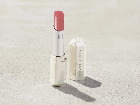 Fenty Beauty- SLIP SHINE SHEER SHINY LIPSTICK (Retro Rose Dusty Pink) Online now