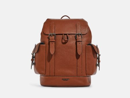 Coach- Hudson Backpack (Gunmetal Saddle) Cheap