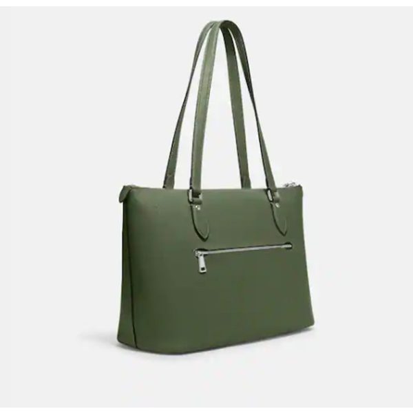 Coach- Gallery Tote - Silver Dark Sage Discount