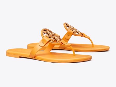 Tory Burch- Metal Miller Soft Sandal - Peachy Online now