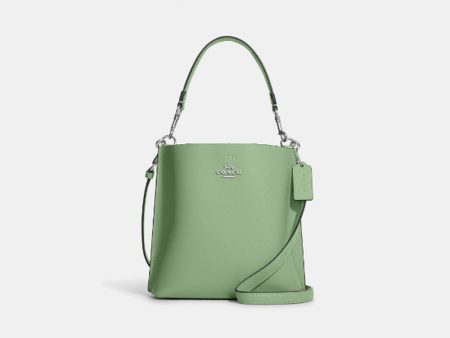 Coach- Mollie Bucket Bag 22 (Silver Pale Pistachio) For Sale