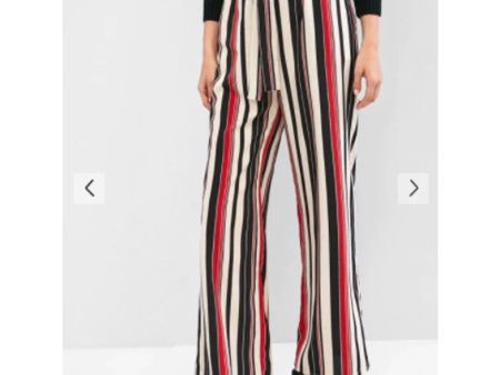 Zaful- Striped Palazzo Paperbag Pants - Multi-a Supply