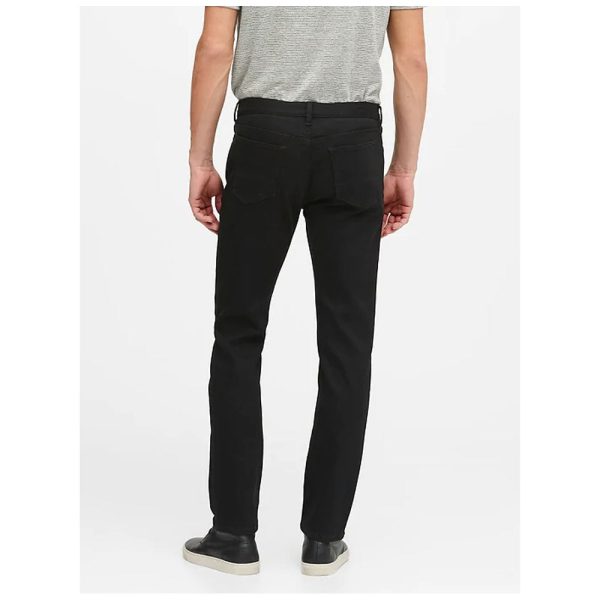 Banana Republic- True Black Slim LUXE Traveler Black Jean For Discount