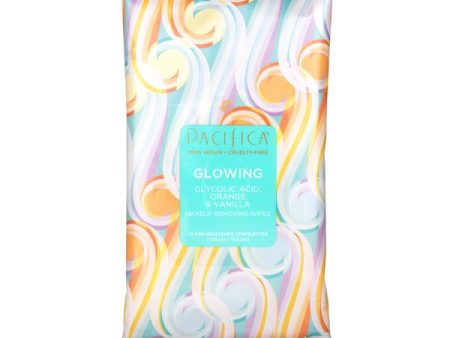 Pacifica Beauty-Glowing Glycolic Acid, Orange & Vanilla Makeup Removing Wipes (10ct)1 Fashion