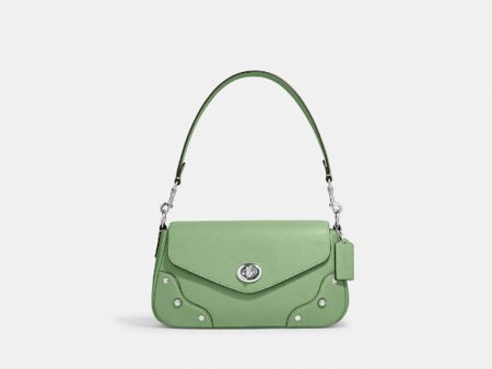 Coach- Millie Shoulder Bag (Silver Pale Pistachio) Online Sale