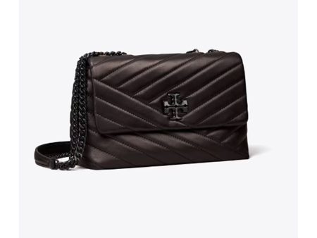 Tory Burch- Small Kira Chevron Convertible Shoulder Bag (Black) Online Sale