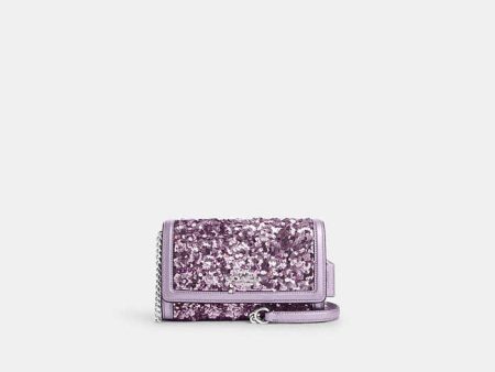 Coach- Flap Crossbody - Silver Lilac For Discount