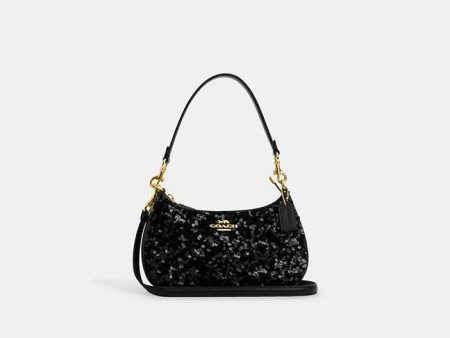 Coach- Teri Shoulder Bag - Gold Black on Sale