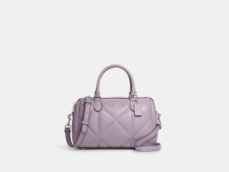 Coach- Rowan Satchel With Puffy Diamond Quilting (Silver Mist) Online Sale