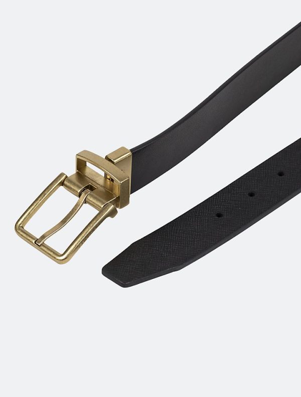 Calvin Klein- Saffiano Leather Reversible Belt Sale