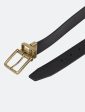 Calvin Klein- Saffiano Leather Reversible Belt Sale