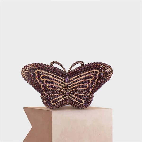 Butterfly Crystal Bag Clutch Purse For Sale