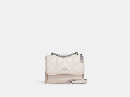 Coach- Mini Klare Crossbody With Puffy Diamond Quilting (Silver Chalk) For Discount