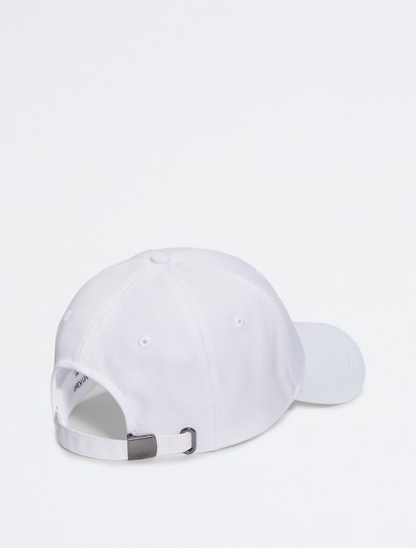 Calvin Klein- Recycled Polyester Logo Embroidery Baseball Cap - Bright White Supply