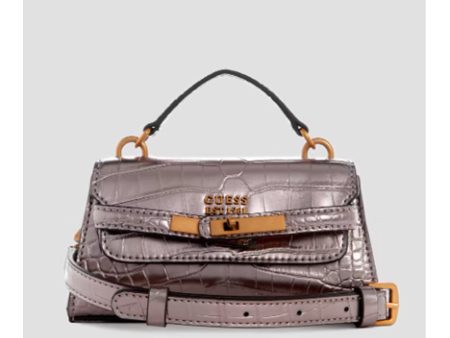 Guess- Enisa Micro Mini Crossbody (Pewter) Supply