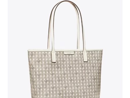 Tory Burch- Small Ever-Ready Zip Tote (New Ivory) Online Sale