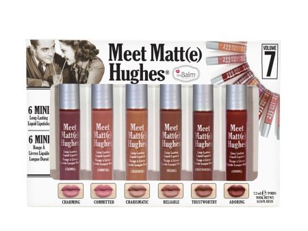 The Balm- Meet Matte Hughes®- Vol 7Set of 6 Mini Long-Lasting Liquid Lipsticks Supply