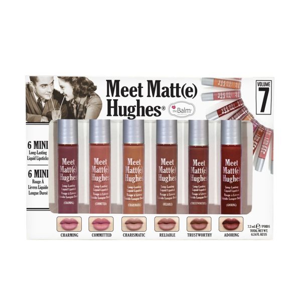 The Balm- Meet Matte Hughes®- Vol 7Set of 6 Mini Long-Lasting Liquid Lipsticks Supply