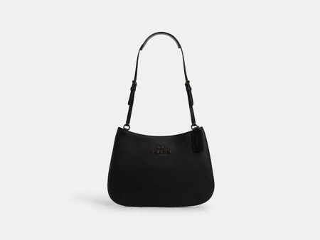 Coach- Penelope Shoulder Bag - Black Copper Black Sale