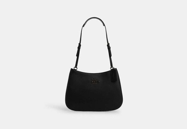 Coach- Penelope Shoulder Bag - Black Copper Black Sale