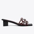 Tory Burch- Crystal Bobble Heeled Mule Sandal - Plum   Plum Cheap