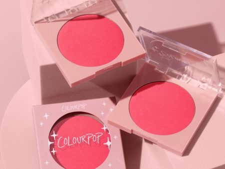 Colourpop- Pressed Powder Blush (Staycation-Bright Pinky Red) Online Sale