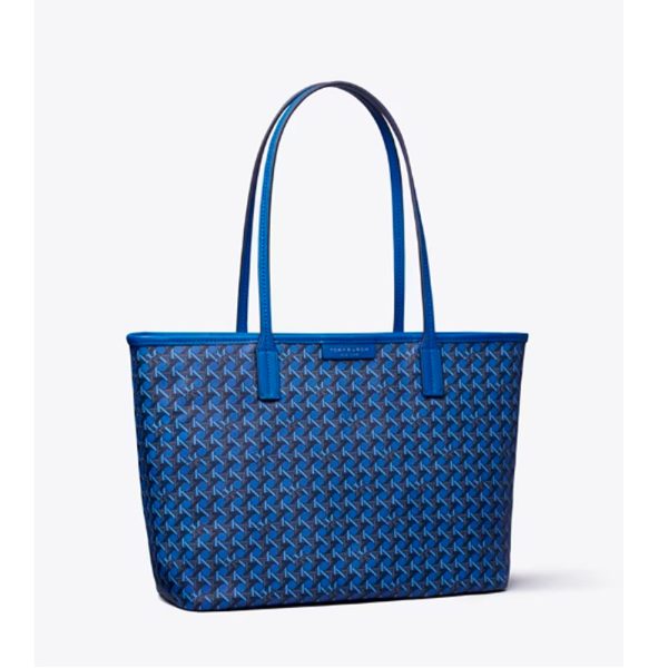 Tory Burch- Small Ever-Ready Zip Tote (Mediterranean Blue) Online