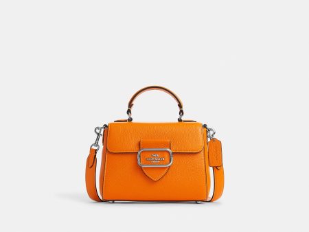 Coach- Morgan Top Handle Satchel - Silver Bright Mandarin For Discount