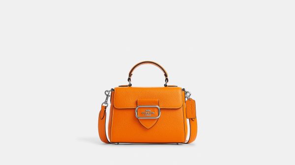 Coach- Morgan Top Handle Satchel - Silver Bright Mandarin For Discount