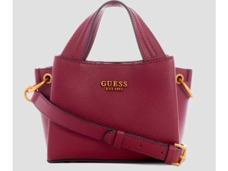 Guess- Zed Pebbled Mini Girlfriend Crossbody Crossbody (Black Authentic Crease Wash) Online now