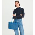 Tory Burch- Small Ever-Ready Zip Tote (Mediterranean Blue) Online